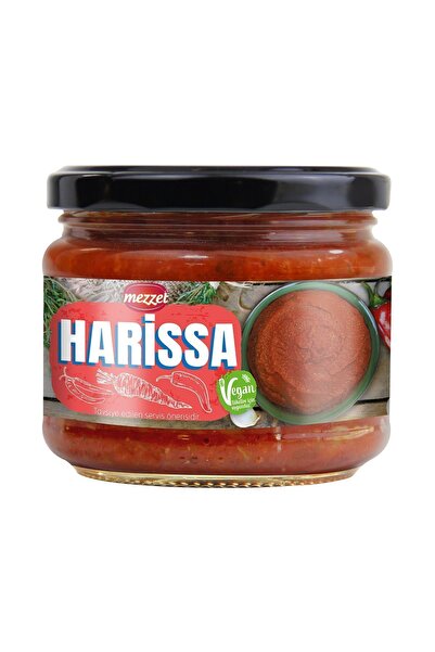 Mezzet Vegan Acılı Harissa Sos 300 gr - Katkısız Acı Biber Ezmesi Tunus Usulü