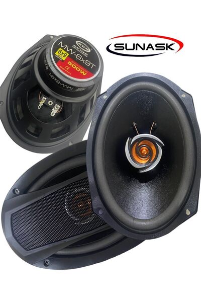 SUNASK Sn-6997 Çifti 1000 Watt Oto Oval Hoparlör 1. Sınıf Kalite Kutu Içeriği 2 Adet