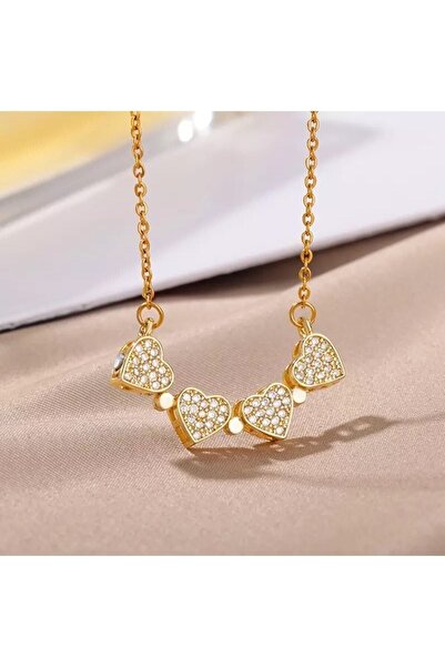 stainles steel Nesly Accessories Açılır Mıknatıslı Yonca Ve Sıralı Kalp Çelik...