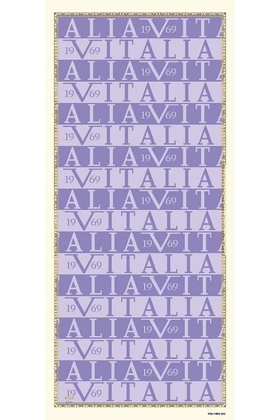 19V69 ITALIA Logo Pattern Pavia Series with Shawl Hanger and Gift Set 90x200 Cm