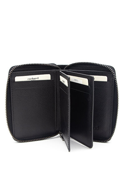 Cacharel WintUnisexBlack Leather Wallet - 24375w17