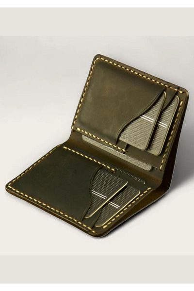 Safir Leather Σκούρο καφέ Crazy Leather Πορτοφόλι