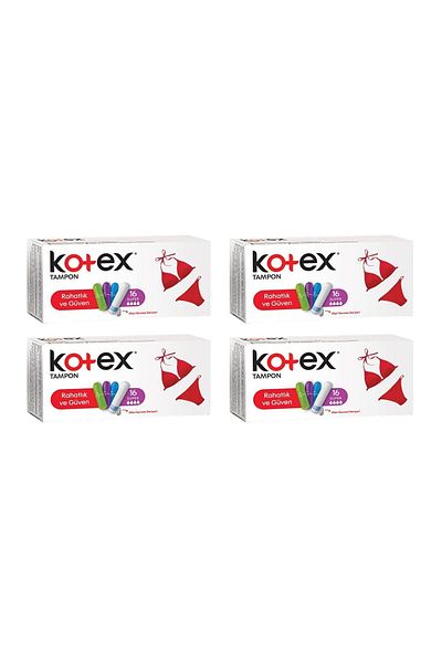 Kotex مصد سوبر 16 قطعة - 4 عبوات