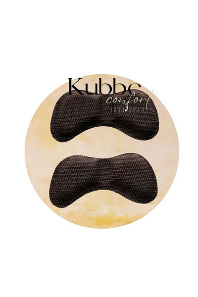 kubbe Brown Anti-Knock Adhesive Heel Sponge - Pad