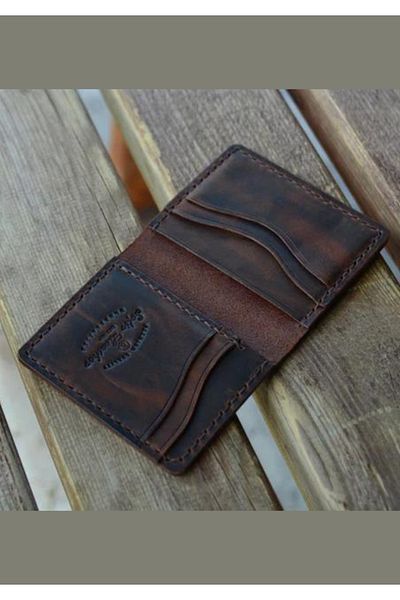 Safir Leather Πορτοφόλι Kremit Crazy Leather Cardholder