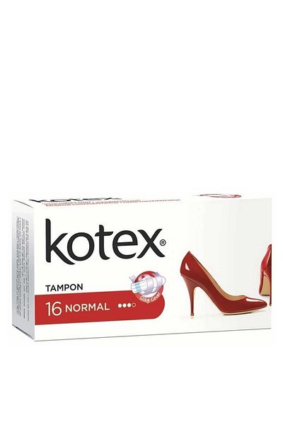 Kotex مجموعة مصدات عادية مكونة من 16 قطعة