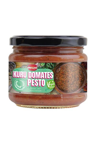 Mezzet Kuru Domatesli Pesto Sos 250 g - Baharatlı Vegan ve Koruyucusuz Pesto ...