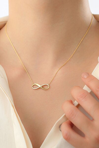 Silvano Jewelry 925 Ayar Gümüş Sonsuzluk Kolye