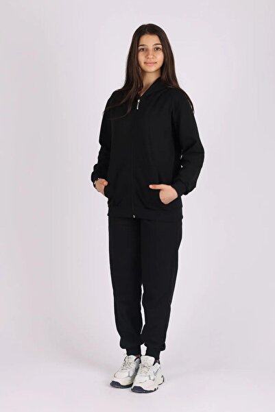 cm buseyiz Комплект анцуг с качулка и цип за момиче