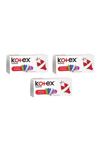 Kotex مصد سوبر 16 قطعة - 3 عبوات