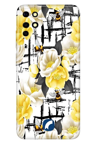 Reeder S19 Max - S19 Max L Kılıf Resimli Desenli Silikon Sarı Çiçekler