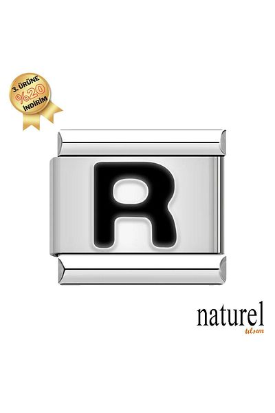 Naturel Tılsım Italian Stainless Steel 9mm Charm