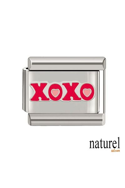 Naturel Tılsım Italian Stainless Steel 9mm Love Series Charm