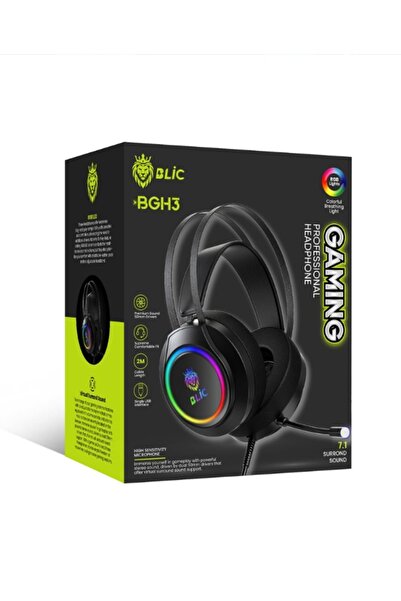 Genel Markalar Bgh3 Usb 7.1 Rgb Led Işıklı Gaming Oyuncu Mikrofonlu Kulaklık