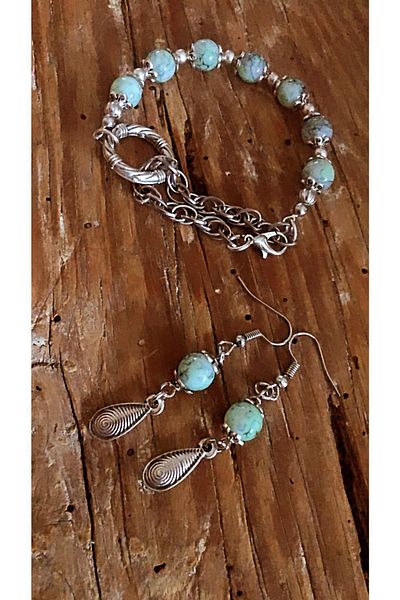 by özllem Design Orjin Bracelet Earring Set