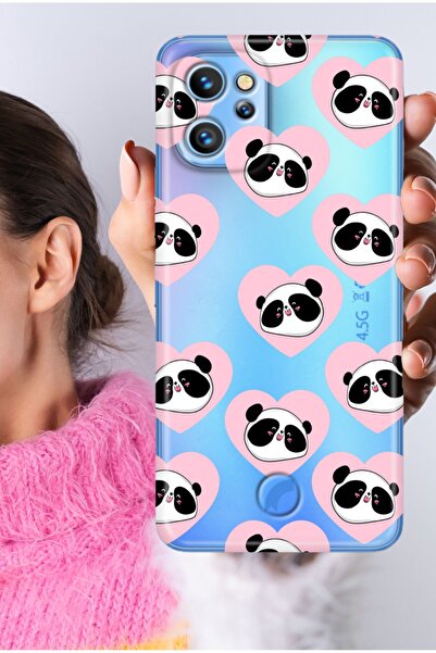Reeder S19 Max Pro Kılıf S19 Max Pro Şeffaf Silikon Baskılı Motifli Stock1 Panda