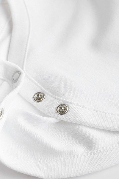 Next Baby White 5-piece Long Sleeve BabyBodySet - 100% Organic Cotton Aly01671