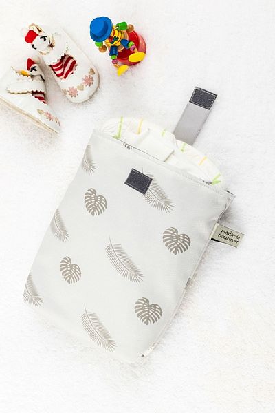 Aşkın Parti Evi Wet/dry Dirty Clean Baby Clothes Multi-Purpose Laundry Bag Liquid-Proof Leaf