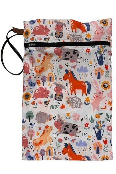 Aşkın Parti Evi Farm 37X30Cm Waterproof Wet Swimsuit and Clothing Organizer - Multi-Purpose Bag