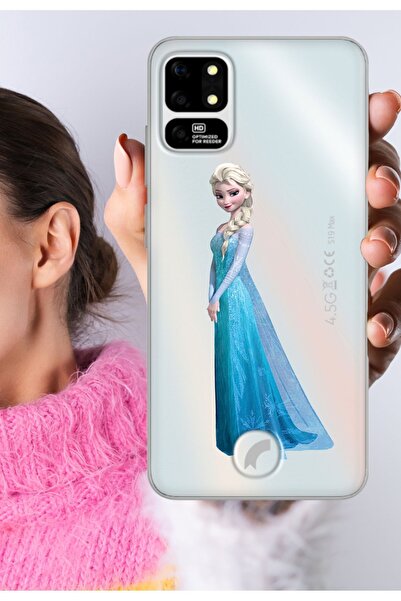 Reeder S19 Max - S19 Max L Kılıf Şeffaf Silikon Baskılı Elsaa