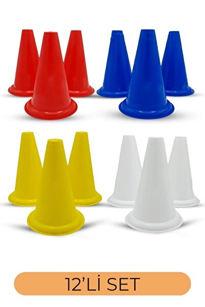 Tosima 12 Adet Antrenman Hunisi 17 Cm Kuka Seti 12 Adet Kırılmaz İdman Hunisi...