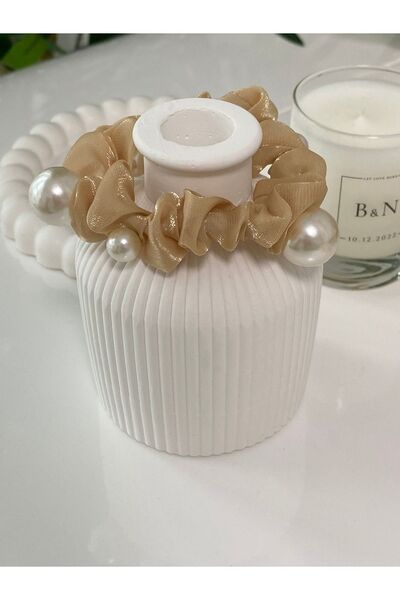 TwinsSis Store Cataramă elastică din tul satinat cu perle