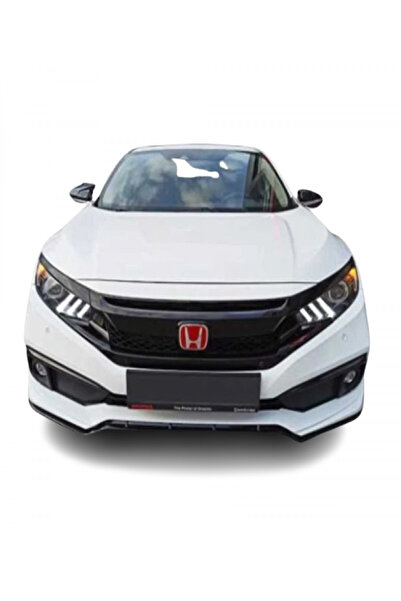 plastik body kit Honda Civic FC5 (2019 - 2022) Makyajlı Ön Tampon Eki (Plastik)