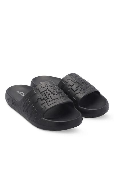 Slazenger Men's Black Eva Daily Slippers - Titans