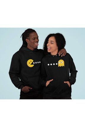 Genel Markalar Pac Man Couple Hoodies Oversize Sweatshirt Fiyat Yorumlar Trendyol