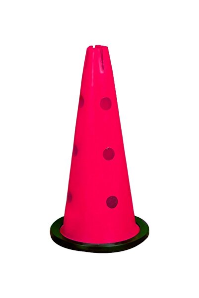 Tosima 40 Cm Delikli Antrenman Hunisi Kauçuk Tabanlı Huni Kırmızı Delikli Huni