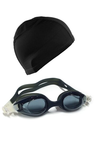 Tosima Silikon Çocuk Yüzücü Güzlüğü Ve Likra Yüzücü Bonesi Seti Havuz Seti Yü...