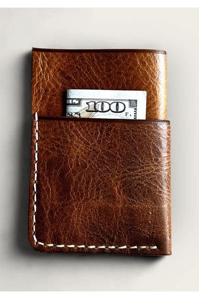 Safir Leather Δερμάτινη θήκη για κάρτες Prestige - Tan