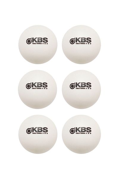 KBS 6-Piece Table Tennis Ball PinPom Ball Premium Table Tennis Ball