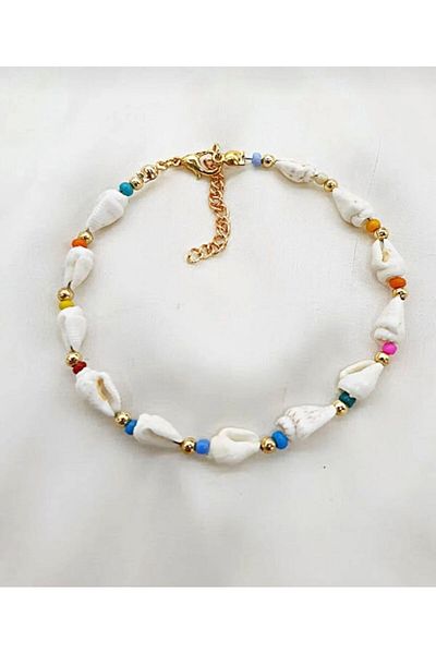 Karlay Seashell Anklet - Rainbow Design