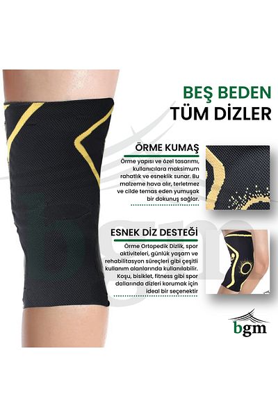 bgm Orthopedic Knitted Simple Knee Pads - Knitted Closed Patella