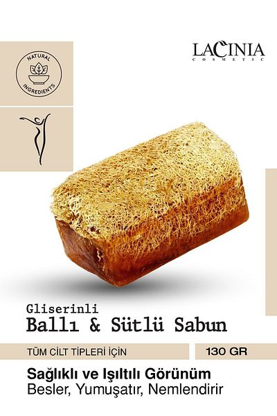 Lacinia 130 gr Natural Pumpkin - Milky Soap for Face and Body Care