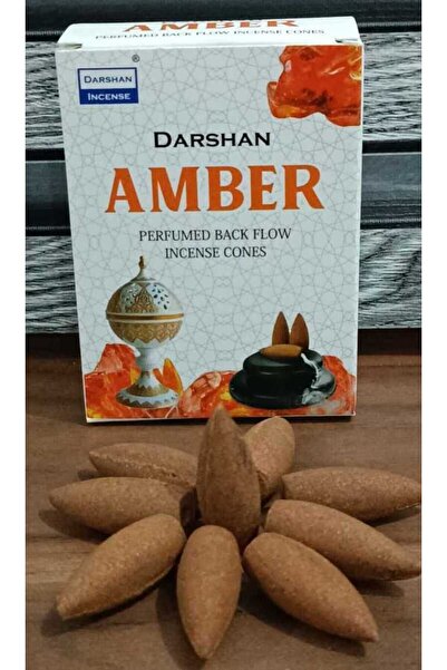 Darshan Incense 10 Adet Geri Akış Tütsü Amber Kokulu
