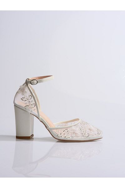 Sukha Bridal Shoes, Embroidered Bridal Shoes, Platform Heel Bridal Shoes, Floral Shoes