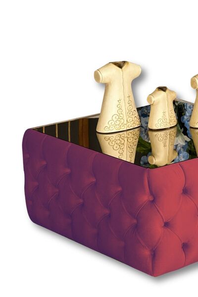 PUFFSAN ASİL KAPİTONE ORTA SEHPA,PUF,BENCH,75CM DÖŞEME SEHPA,KARE CAMLI ORTA SEHPA,DEKORATİF ORTA SEHPA