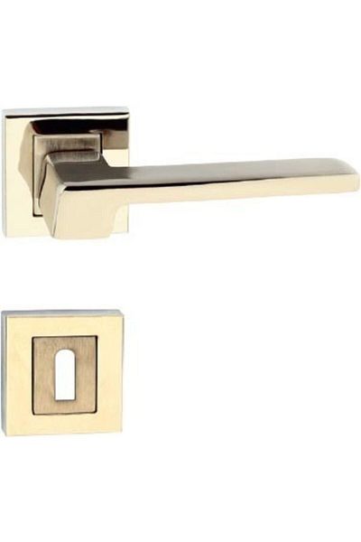 Sofuoğlu Anka Door Handle (Room - Interior Door Handle) Square Rosette Nickel - Satin