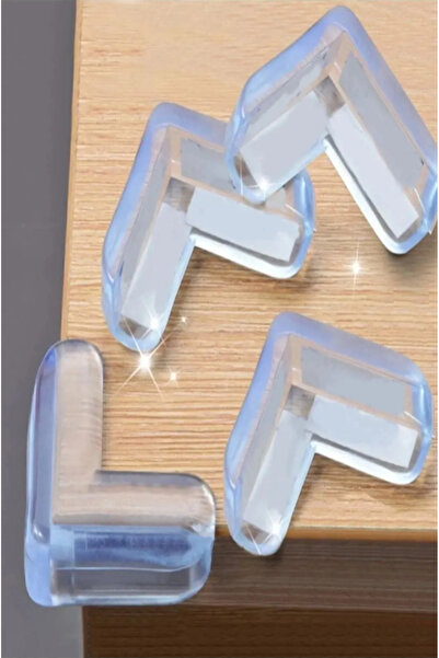 Hilamingo Home Силиконов ъглов протектор, 4 броя, протектор за ъгли на маси и...