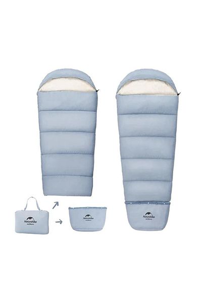 Naturehike C180 Υπέρελαφρος Βαμβακερός Υπνόσακος -8 ° c (Παιδί) |   Μπλε |   Δεξιά