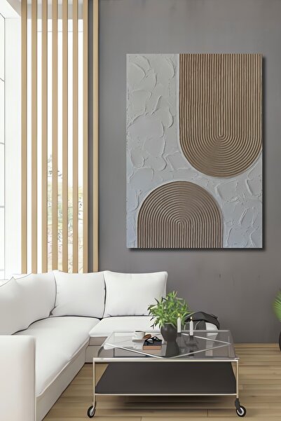 Teona Ahşap Dekoratif Ahşap Tablo Dijital Baskı Kabartma Görünümlü Alçı Sanatı Duvar Dekor