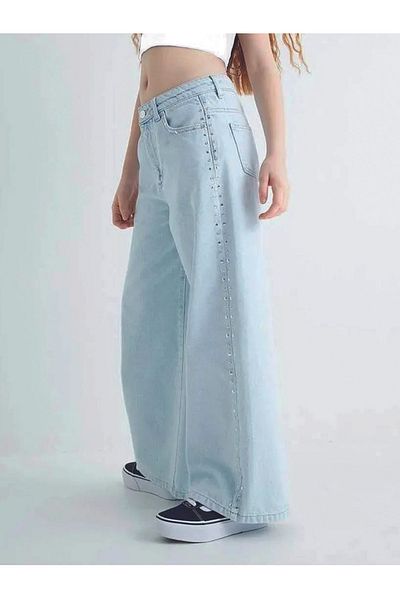 REFA COLLECTİON Girl's - Wide Leg Jeans with Pockets