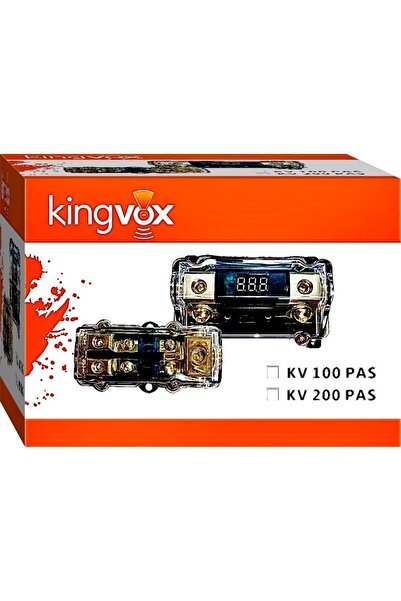 KİNGVOX Amfi Sigortalı Kablo Dağıtıcı - 1 Giriş 2 Çıkış Sigortalı Amfi Blok Dağıtıcı