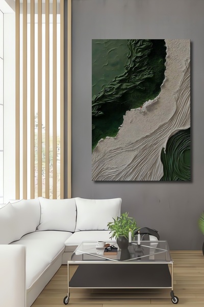 Teona Ahşap Dekoratif Ahşap Tablo Modern Soyut Kabartmalı Renkli Duvar Dekorasyon