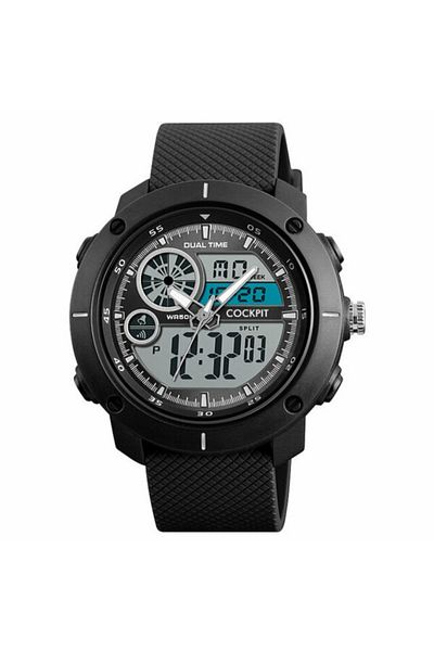 Cockpit Ck-4210-bk Men's Wristwatch - Analog and Digital Design