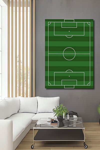 Teona Ahşap Dekoratif Ahşap Tablo Minyatür Futbol Sahası Duvar