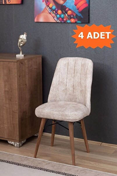 ADAHOME Armada Serisi 1.sınıf Yemek Odası Salon Cafe Mutfak Sandalyesi 4 Adet