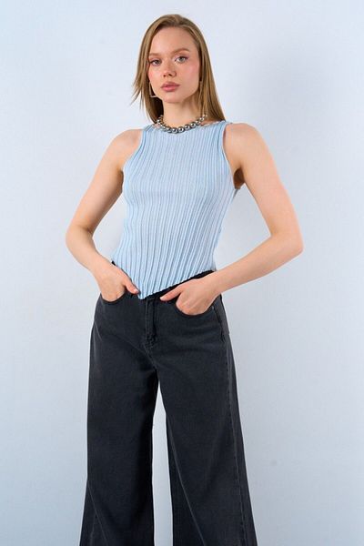 Souls Fruit Γυναικεία πλεκτή μπλούζα Crew Neck Bias - Standard Size
